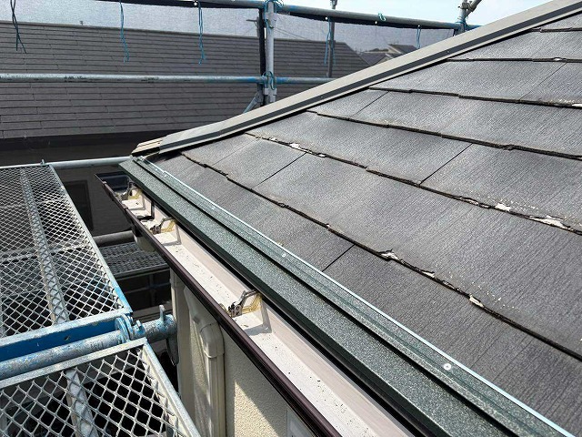 端部に部材の取り付け